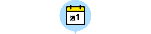事例1(週1ペース)